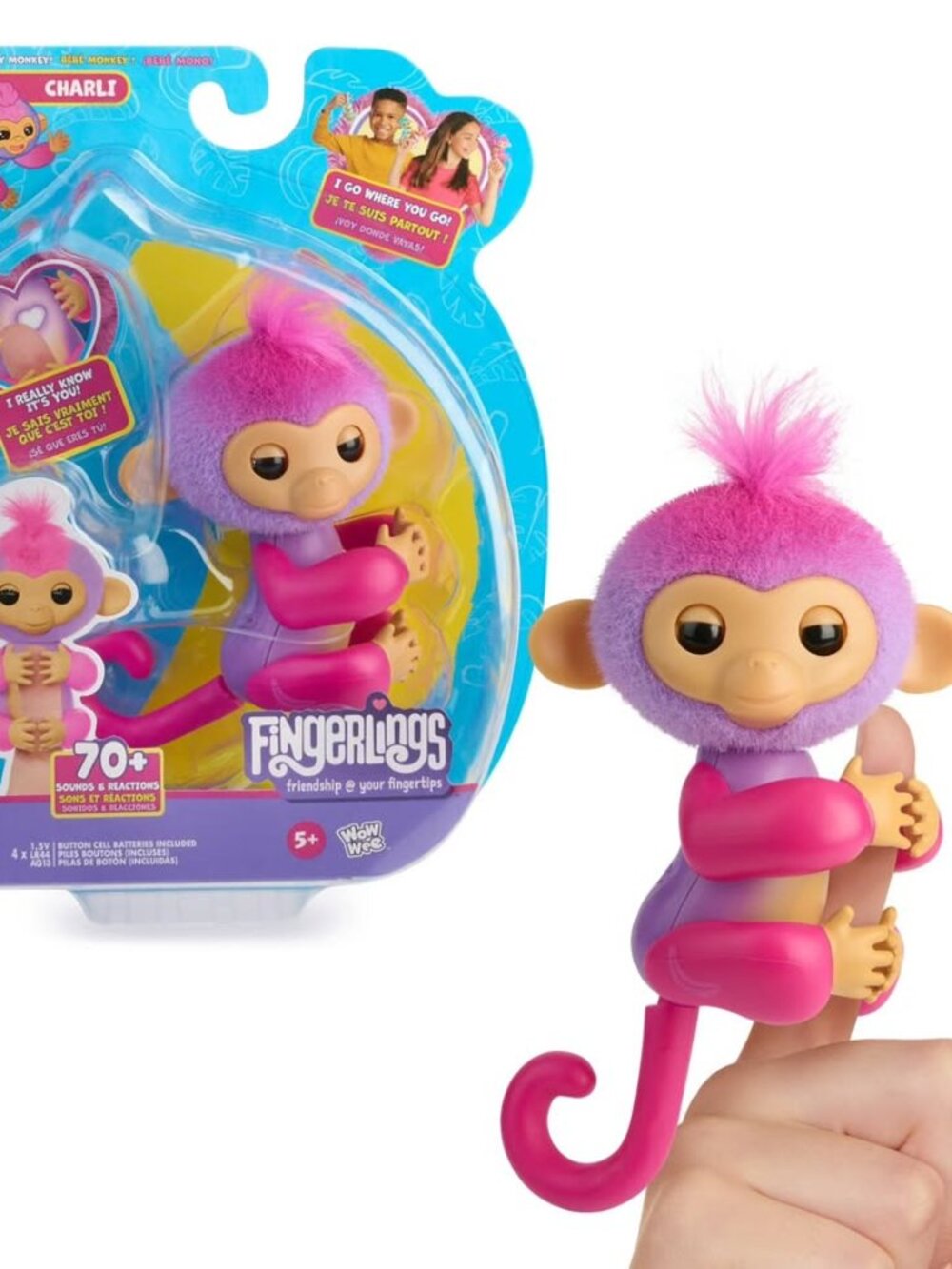 Brand New in Box Fingerlings Interactive Baby Monkey Charli.